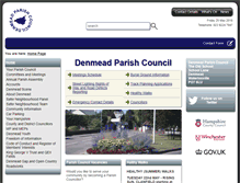 Tablet Screenshot of denmeadparishcouncil.co.uk